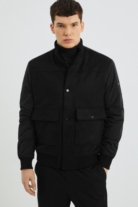 утепленная куртка от бренда снежная королева вид слева