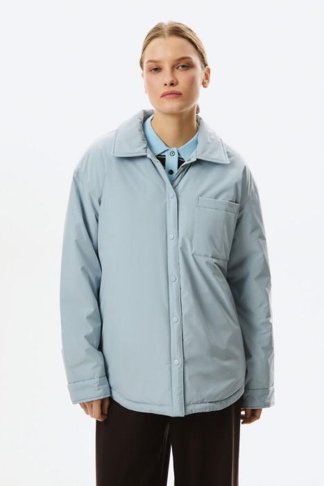 утепленная куртка от бренда снежная королева вид слева