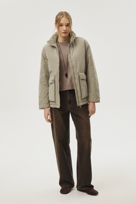 утепленная куртка из россии вид сбоку