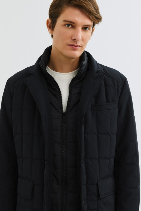 утепленная куртка от бренда снежная королева вид слева