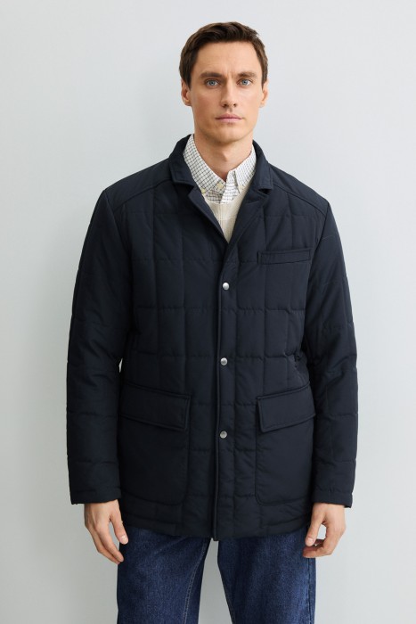 утепленная куртка от бренда снежная королева вид слева