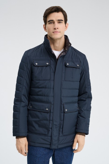 утепленная куртка от бренда снежная королева вид слева