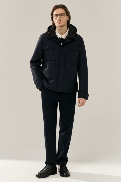 утепленная куртка от бренда снежная королева вид слева