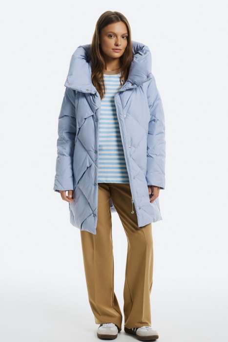 утепленная стеганая куртка с капюшоном 730017003 фотография