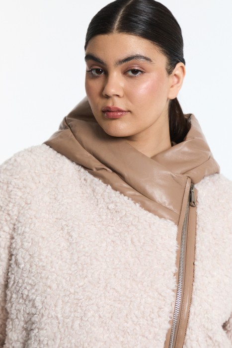 утепленное кожаное пальто из россии вид сбоку