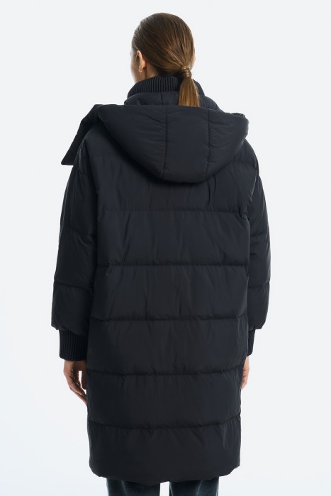 утепленное пальто с капюшоном по цене 4520 руб вид справа