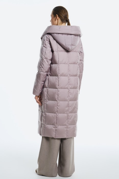 утепленное пальто с капюшоном по цене 6400 руб вид справа