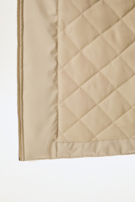 утепленное пальто с капюшоном по цене 6800 руб вид справа