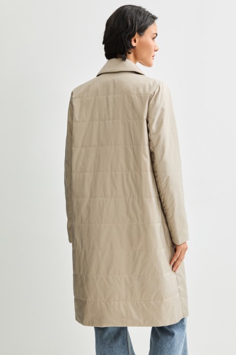 утепленное пальто по цене 6520 руб вид справа