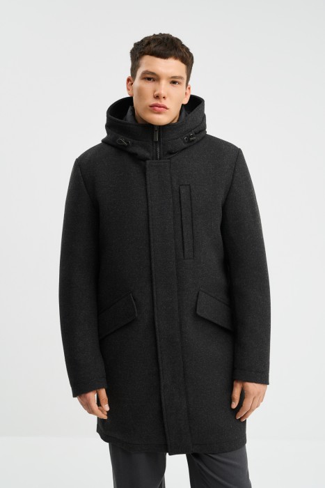 утепленное пальто 771562003 фотография