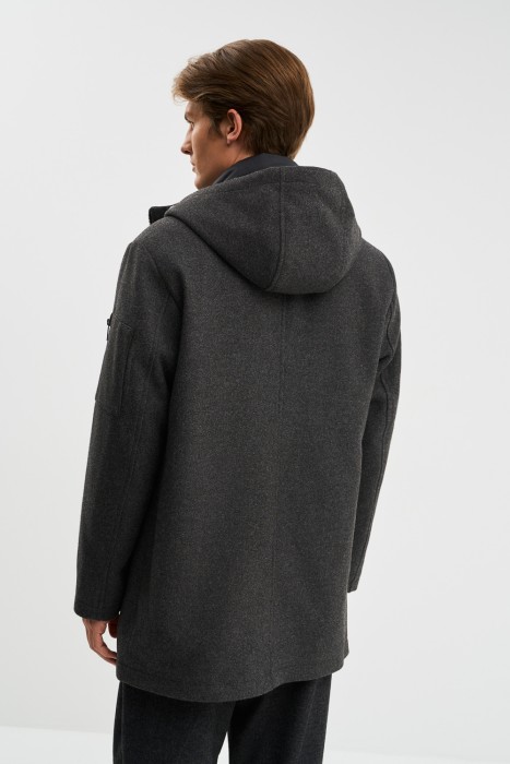 утепленное пальто по цене 9590 руб вид справа