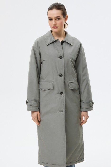 утепленное пальто по цене 5170 руб вид справа