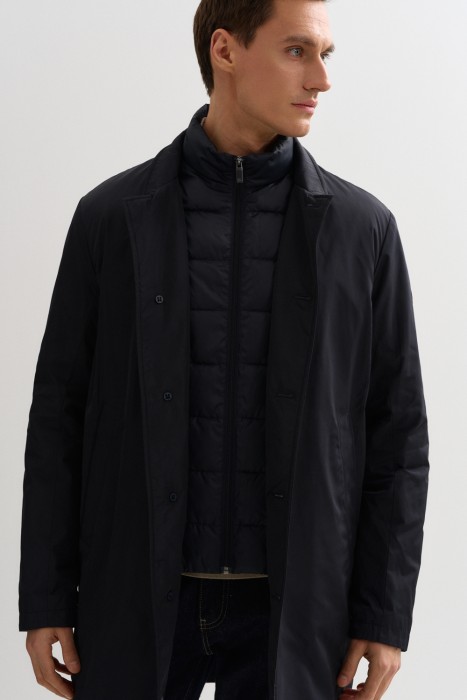 утепленное пальто из россии вид сбоку