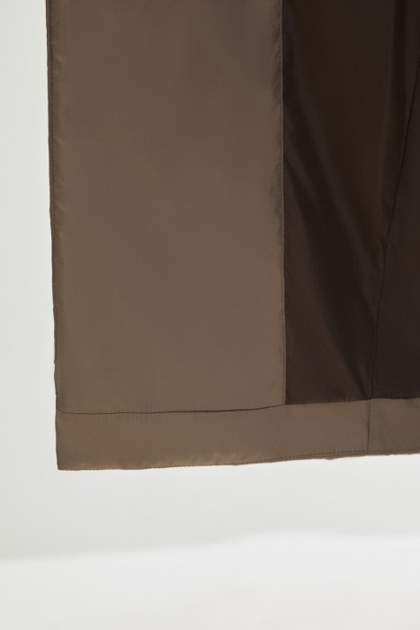 утепленное пальто - качественный продукт вид сбоку