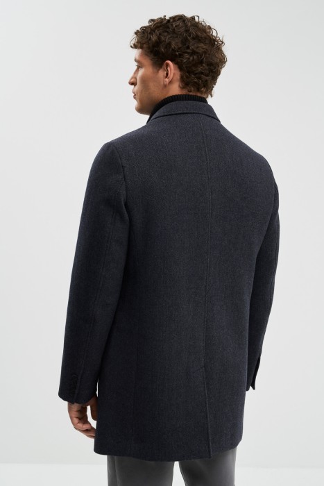 утепленное шерстяное пальто по цене 12470 руб вид справа