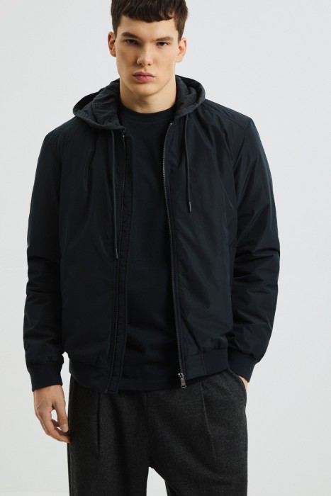 утепленный бомбер с капюшоном 809871003 фотография