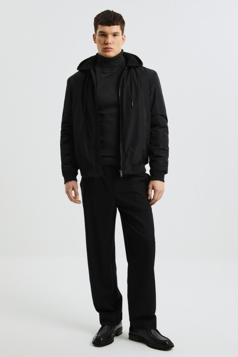 утепленный бомбер с капюшоном 809872003 фотография