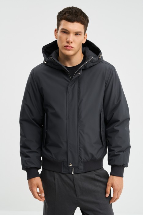 утепленный бомбер с капюшоном 773609003 фотография