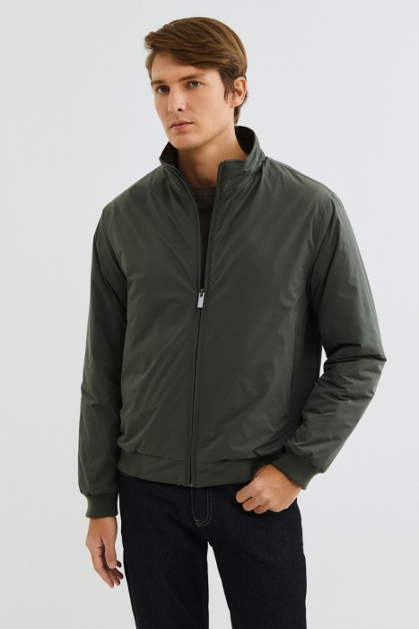 утепленный бомбер от бренда снежная королева вид слева