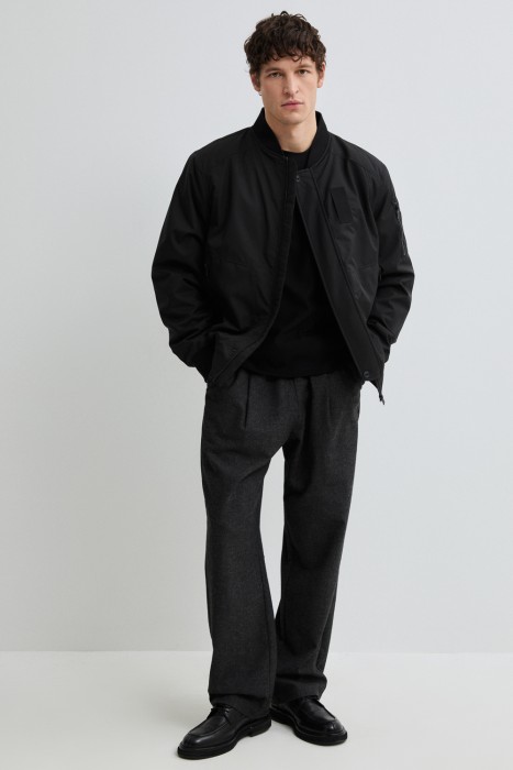 утепленный бомбер от бренда снежная королева вид слева