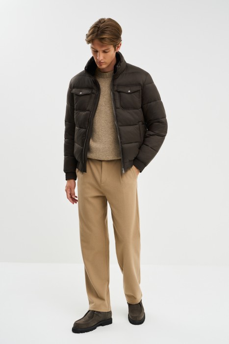 утепленный бомбер из россии вид сбоку