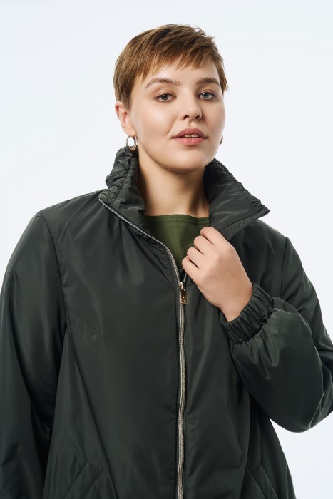 утепленный плащ из россии вид сбоку