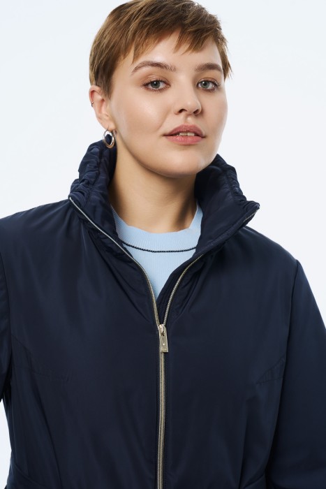 утепленный плащ из россии вид сбоку