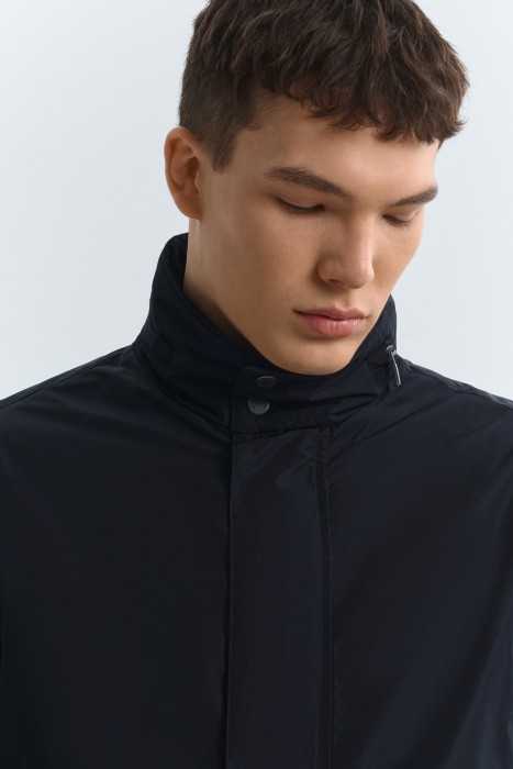 утепленный плащ от бренда снежная королева вид слева