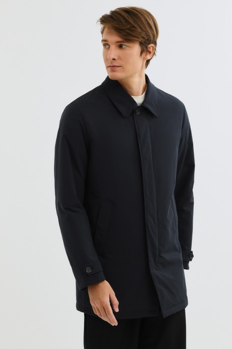 утепленный плащ из россии вид сбоку