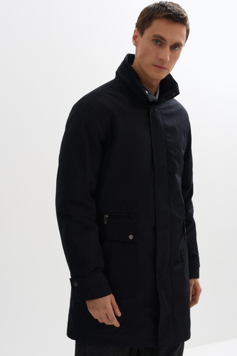 утепленный плащ от бренда снежная королева вид слева