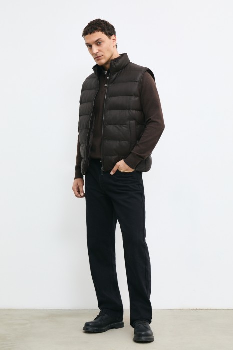 утепленный жилет из натуральной кожи 772657003 фотография