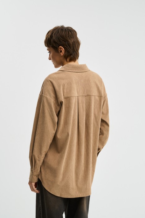 вельветовая рубашка по цене 1600 руб вид справа