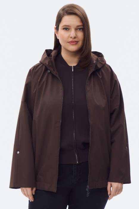 ветровка с капюшоном от бренда снежная королева вид слева