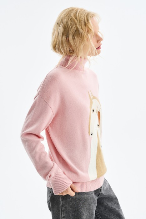 водолазка с рисунком из россии вид сбоку