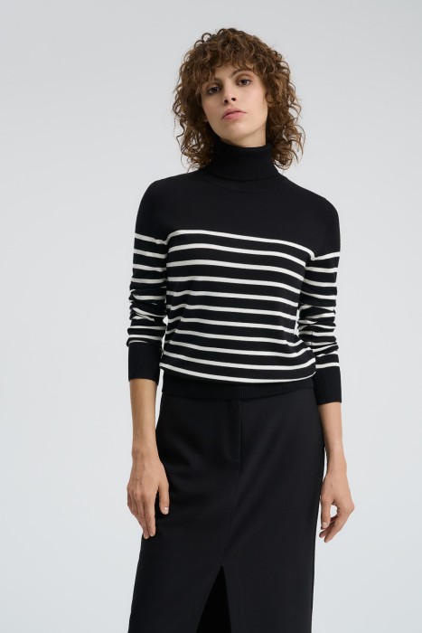 водолазка в полоску 714782003 фотография