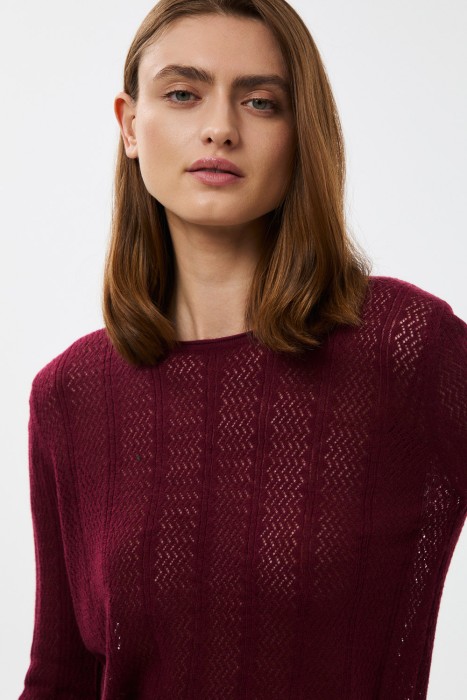 вязаный джемпер из россии вид сбоку