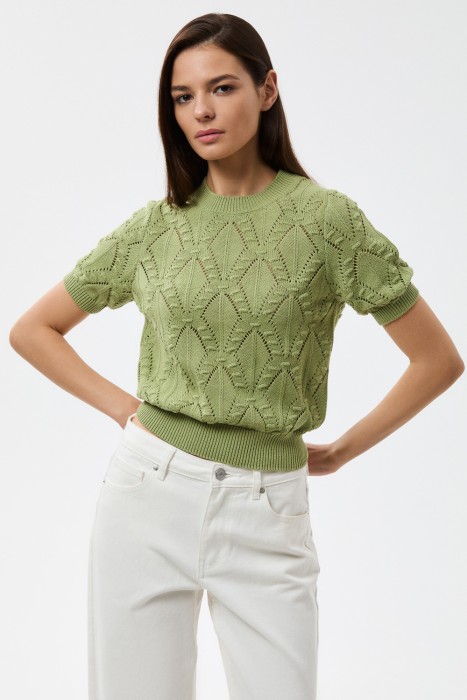 вязаный джемпер 815435003 фотография