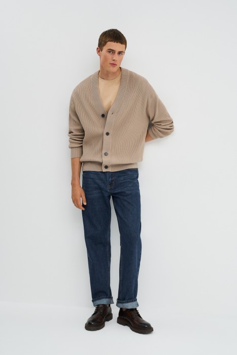 вязаный кардиган из хлопка 782320003 фотография