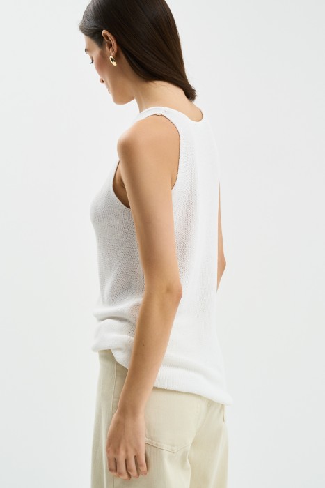 вязаный топ по цене 1210 руб вид справа