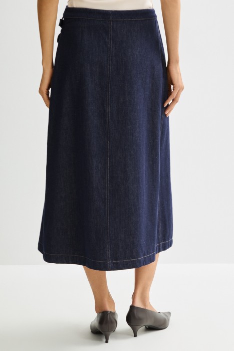 юбка из денима по цене 3990 руб вид справа