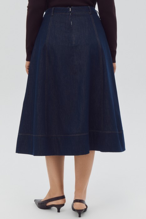 юбка из денима по цене 3990 руб вид справа