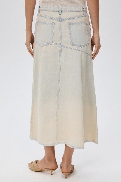 юбка из денима по цене 3680 руб вид справа