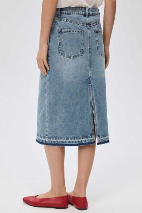 юбка из денима по цене 3010 руб вид справа