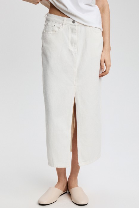 юбка из денима от бренда снежная королева вид слева