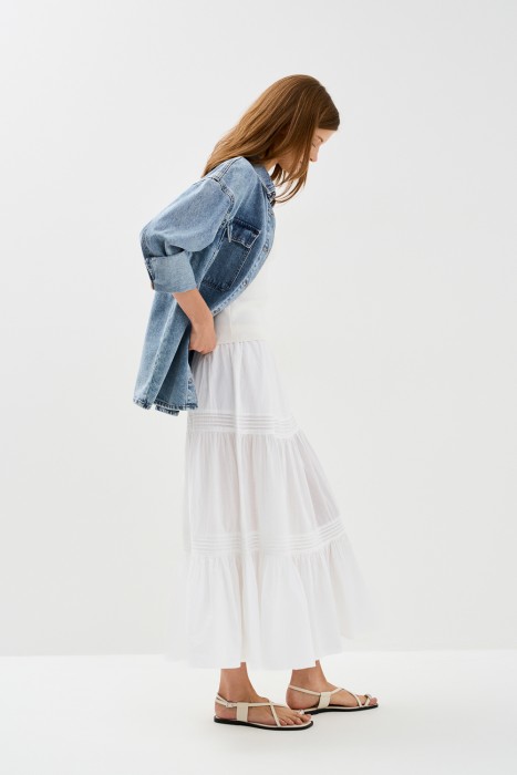 юбка из хлопка по цене 1700 руб вид справа