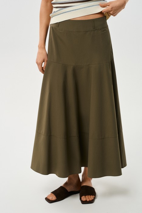 юбка из хлопка от бренда снежная королева вид слева