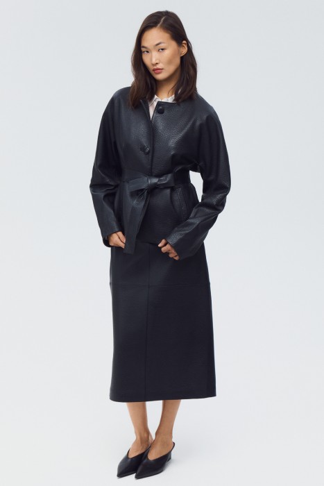 юбка из натуральной кожи 819398003 фотография