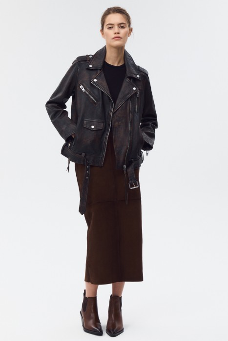 юбка из натуральной замши 804509003 фотография