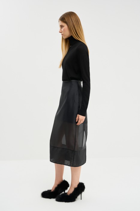 юбка из полупрозрачной ткани по цене 2170 руб вид справа