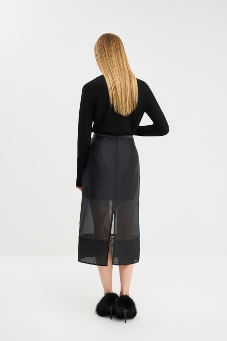 юбка из полупрозрачной ткани из россии вид сбоку